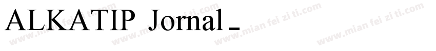 ALKATIP Jornal字体转换
